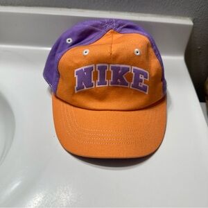 Vintage Nike Two-Tone Orange and Purple Cap
